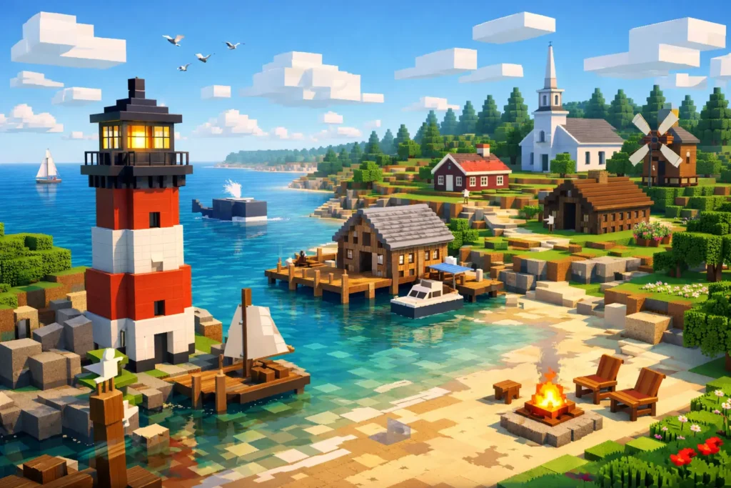 Experience Cape Code Redemption in Minecraft
