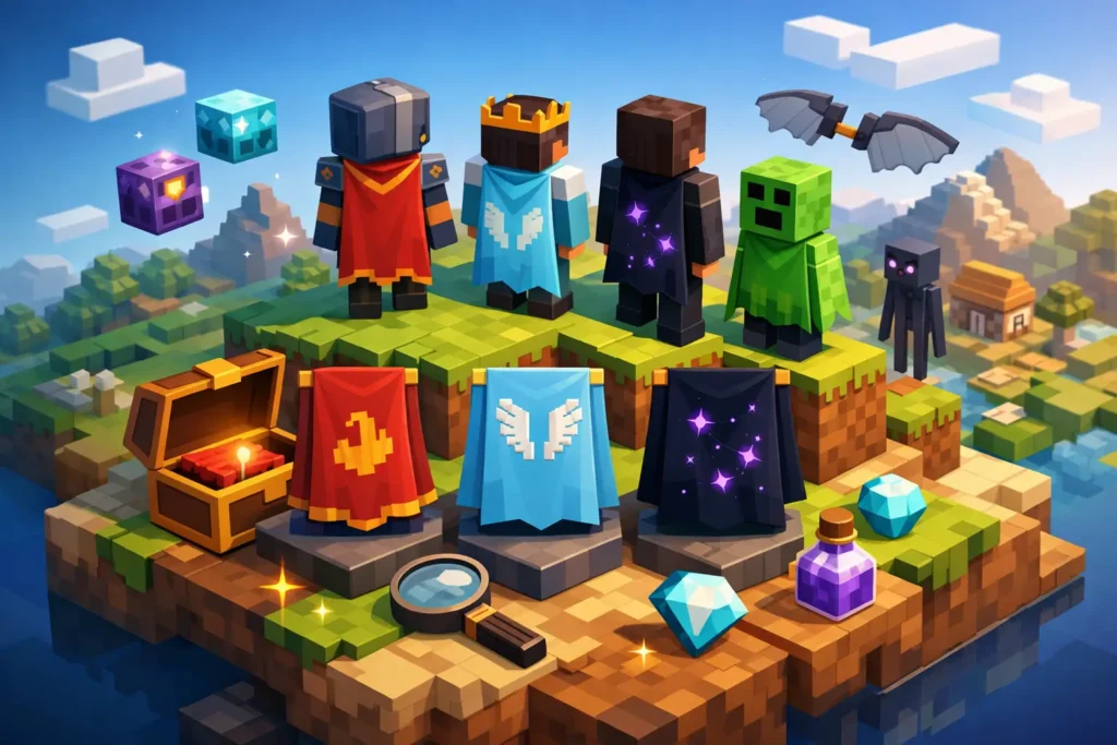 Minecraft Cosmetics Collecting Guide for Capes